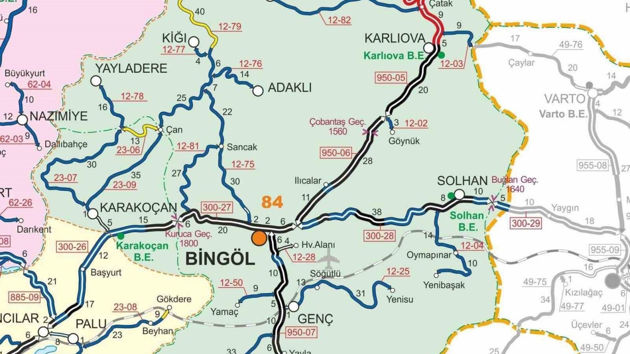 Erzurum-Bingöl Karayolunda Tır Trafiğine Kısıtlama