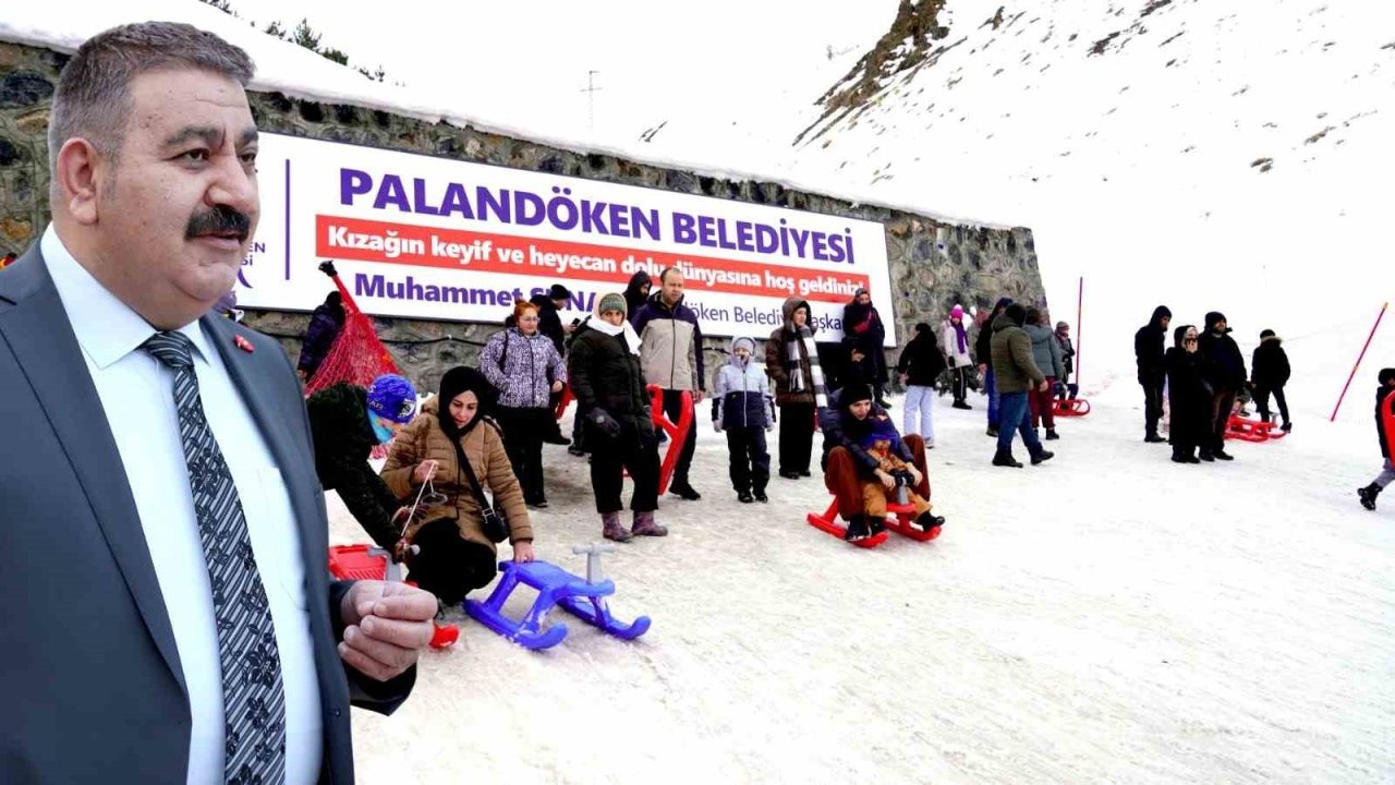 Palandöken’de Kızak Keyfi: Yarıyıl Tatilinde 25 Bin Misafir Ağırlanarak Rekor Kırıldı