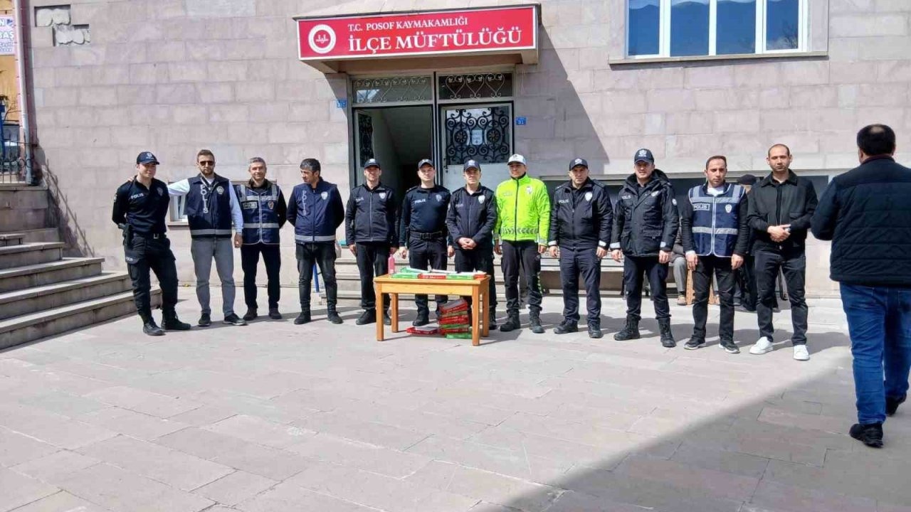 Posof’ta Polis Haftası Kapsamında Şehitler İçin Mevlit Okutuldu