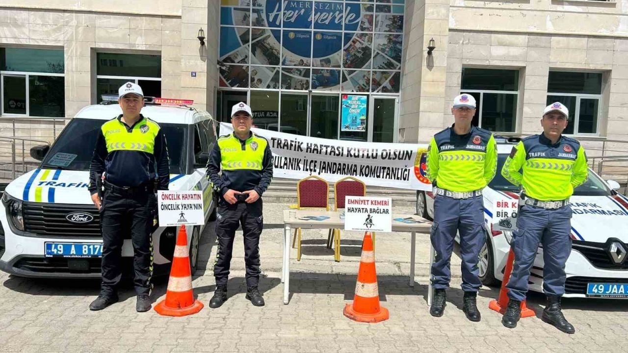 Bulanık’ta Trafik Haftası Seferberliği: Kaymakam Koşansu’ya Anlamlı Ziyaret