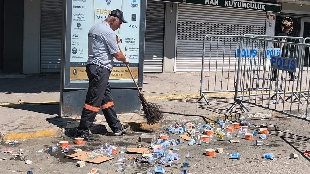 Iğdır’da Aşura Programı Sonrası Yoğun Temizlik Mesaisi