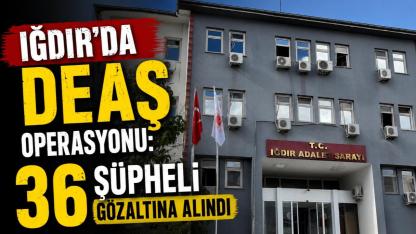 Iğdır'da Terör Örgütü DEAŞ'a Büyük Darbe: 36 Gözaltı