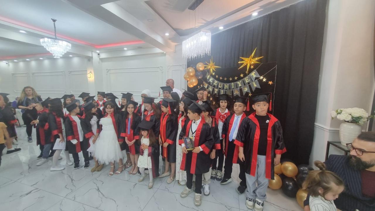 İnönü İlkokulu 4. Sınıf Öğrencilerinden Coşkulu Mezuniyet Töreni