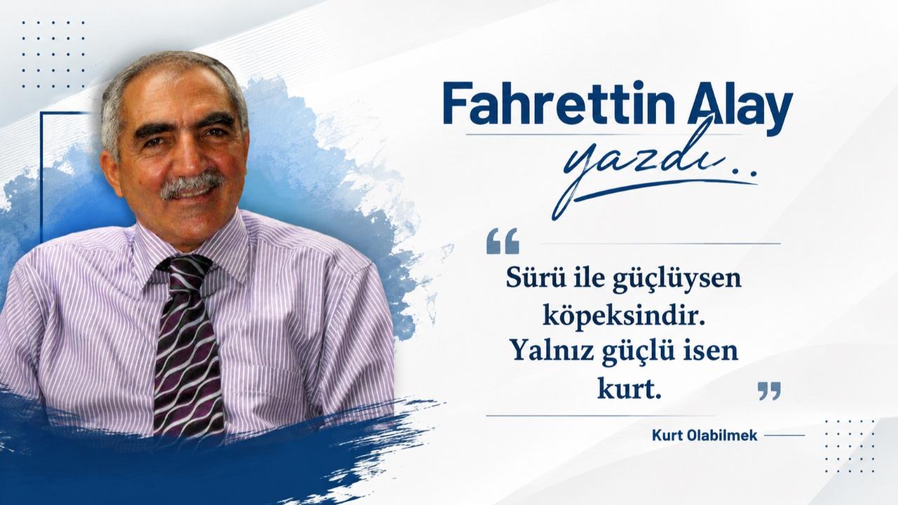 Kurt Olabilmek "Sürü ile güçlüysen köpeksindir. Yalnız güçlü isen kurt."