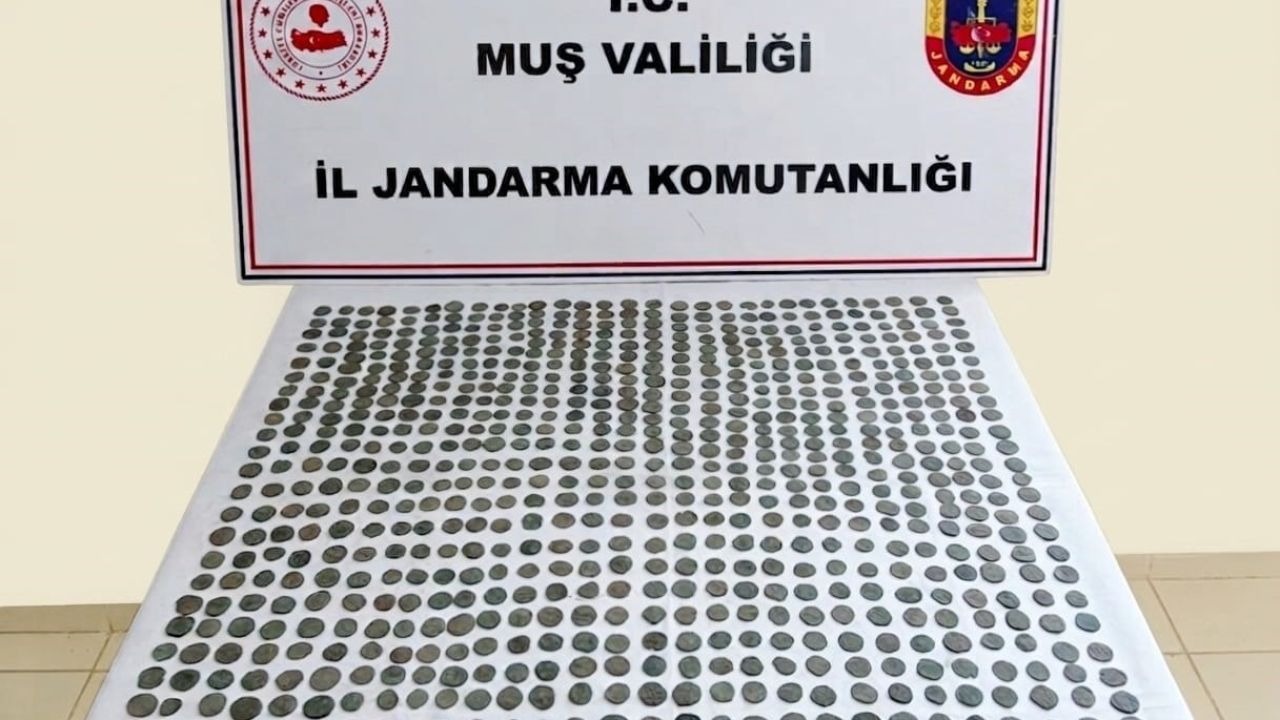 Muş Bulanık'ta Tarihi Eser Operasyonu: Bizans Dönemine Ait 749 Bronz Sikke Ele Geçirildi