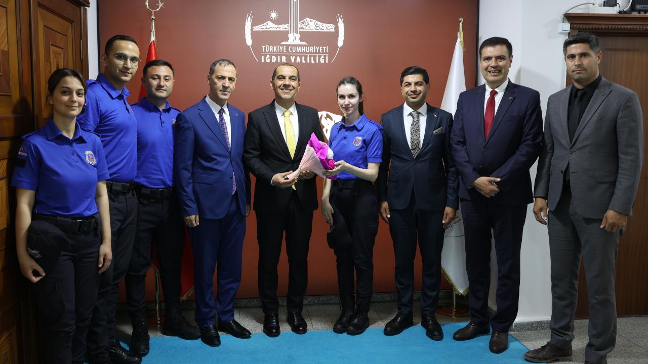 Vali Taşolar, Iğdır Ceza İnfaz Personelini Makamında Ağırladı