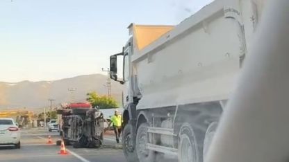 Muş’ta İl Özel İdaresi Aracı Takla Attı: 1 Yaralı