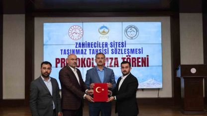 Ağrı’da zahirecilik sektörü için taşınmaz tahsisi yapıldı