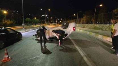 Van’ın Edremit İlçesinde Otomobil Takla Attı: 2 Yaralı