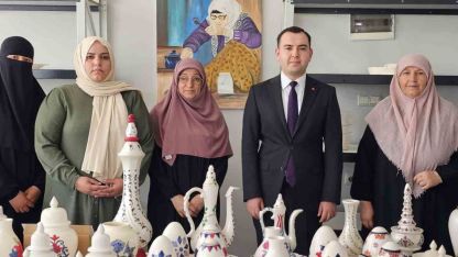 Muş’un Hasköy ilçesinde kadın kooperatifi çini ve seramik üretimiyle ekonomiye can veriyor