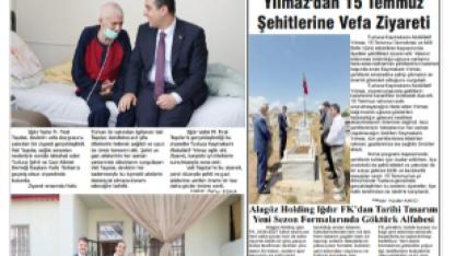Iğdır Gazeteleri Iğdır Yaşar Gazetesi 13.07.2026