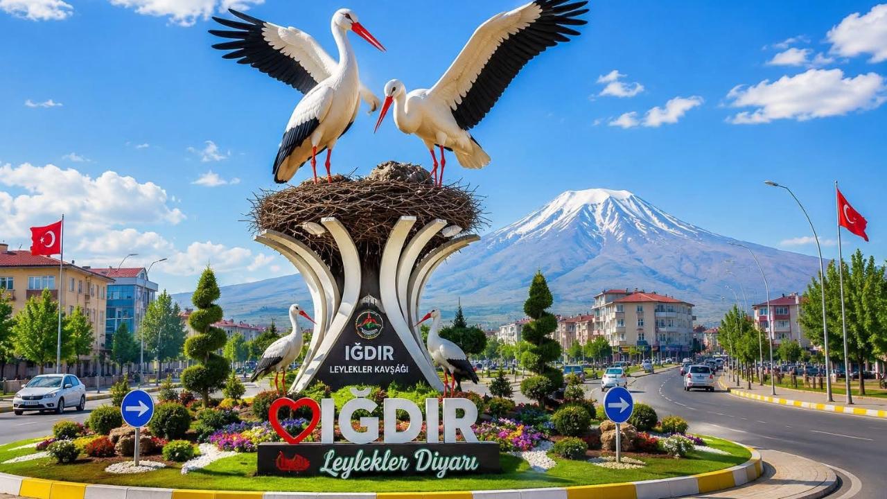 Iğdır’ın Simgesi “Leylekler Kavşağı” Sosyal Medyada Gündem Oldu: Vatandaşlardan Estetik Dokunuş Talebi!