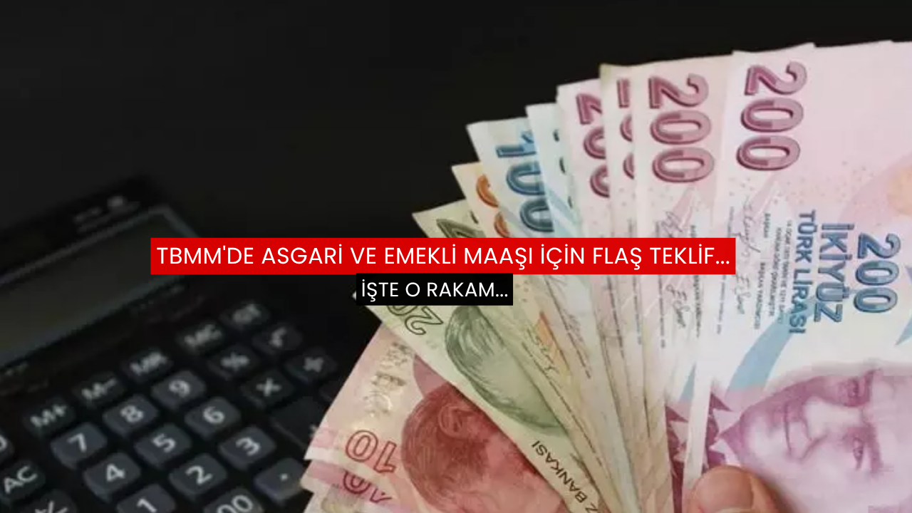 TBMM'de asgari ve emekli maaşı için flaş teklif...